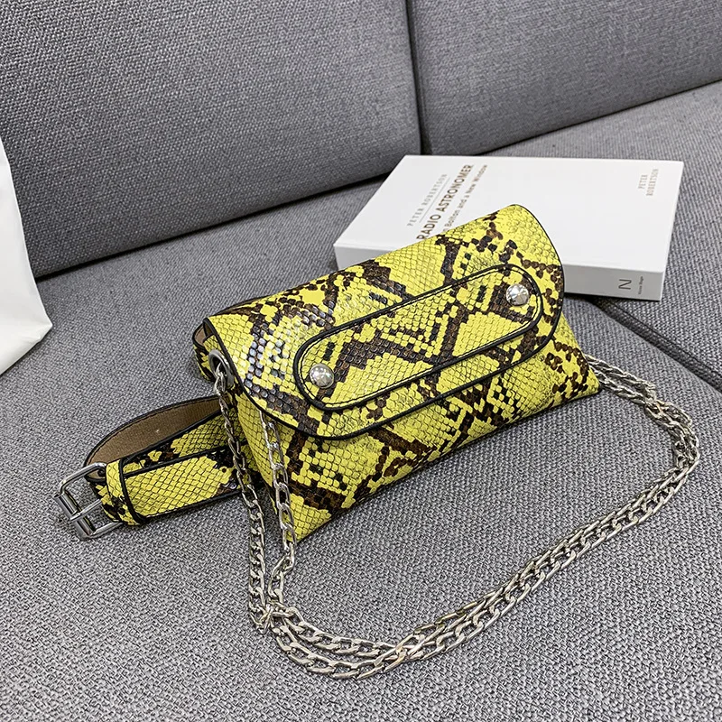 2019 Summer New Style Python Belt Bag Square Sling Bag Chain Bag Versatile Shoulder Envelope WOMEN'S Bag
2019 Summer New Style Python Belt Bag Square Sling Bag Chain Bag Versatile Shoulder Envelope WOMEN'S Bag