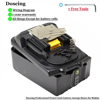 Doscing Li-ion Battery Case Charging Protection Circuit Board Box For Makita 18V BL1830 3.0Ah 5.0Ah LED Battery Indicator
Doscing Li-ion Battery Case Charging Protection Circuit Board Box For Makita 18V BL1830 3.0Ah 5.0Ah LED Battery Indicator