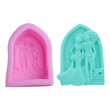 Bride groom couple Silicone Soap Molds Wedding Decoration Fondant Cake Decorating Baking Tools Silicone mold for soap making 
Bride groom couple Silicone Soap Molds Wedding Decoration Fondant Cake Decorating Baking Tools Silicone mold for soap making
