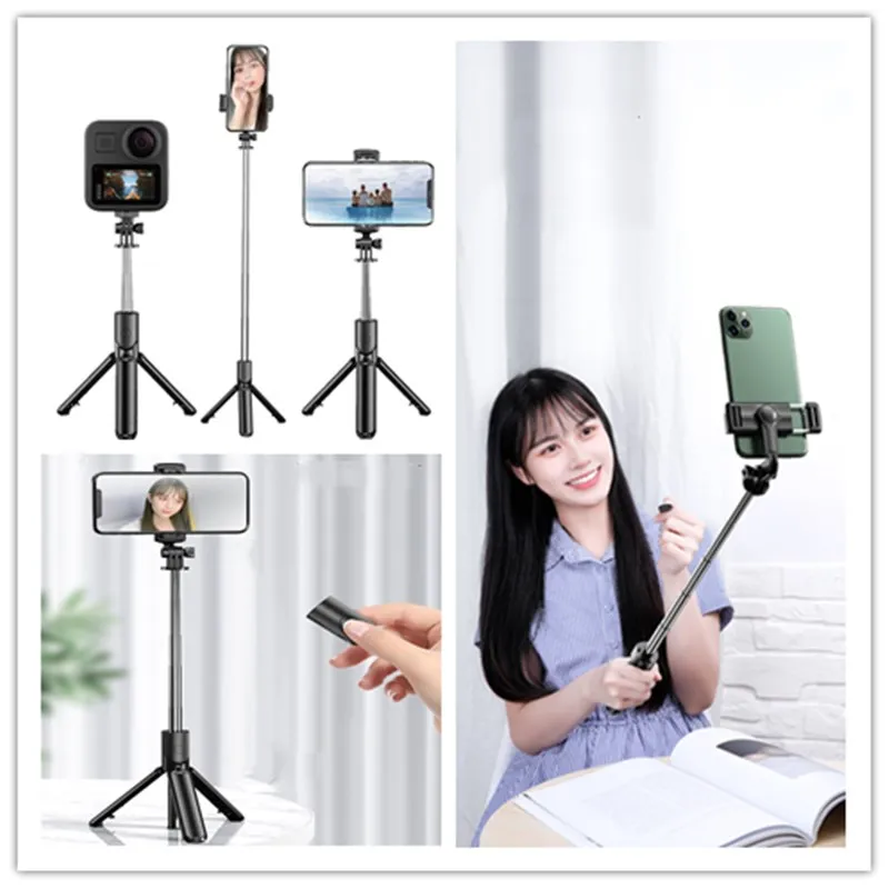 New Wireless Bluetooth Selfie Stick Foldable Handheld Tripod with Shutter Remote For Smartphone Action Camera
New Wireless Bluetooth Selfie Stick Foldable Handheld Tripod with Shutter Remote For Smartphone Action Camera