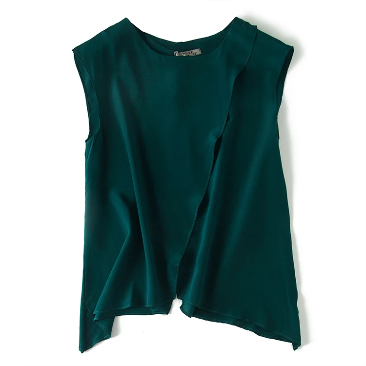Dark Green Silk Blouse 100% Natural Silk Women's elegant Sleeveless Shirts Summer Star Red Silk Tops Blouse for Women
Dark Green Silk Blouse 100% Natural Silk Women's elegant Sleeveless Shirts Summer Star Red Silk Tops Blouse for Women
