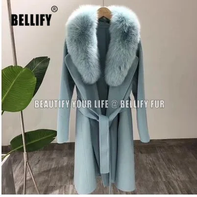 European and american Fashion Belted Womens long real lamb cashmere coats with natural fur collar
European and american Fashion Belted Womens long real lamb cashmere coats with natural fur collar