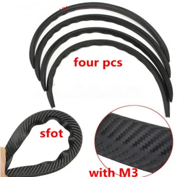 Universal car wheel trims carbon fiber rubber truck wheel eyebrow protector flare arch trims lips fender flares 4pcs
Universal car wheel trims carbon fiber rubber truck wheel eyebrow protector flare arch trims lips fender flares 4pcs