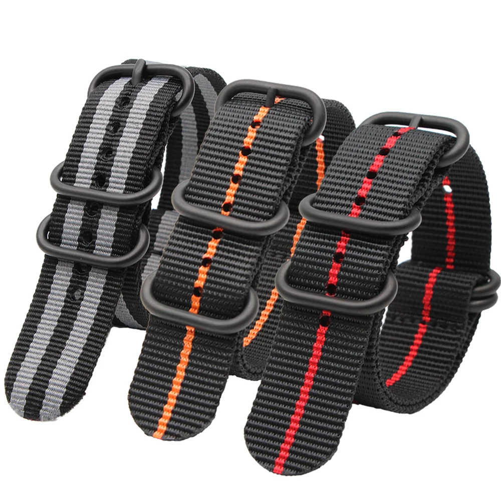 Striped Multicolor Replacement Belts Military Sport Men's Watch Band 18MM 20MM 22MM 24MM Premium Nylon Strap Black Ring Buckle
Striped Multicolor Replacement Belts Military Sport Men's Watch Band 18MM 20MM 22MM 24MM Premium Nylon Strap Black Ring Buckle