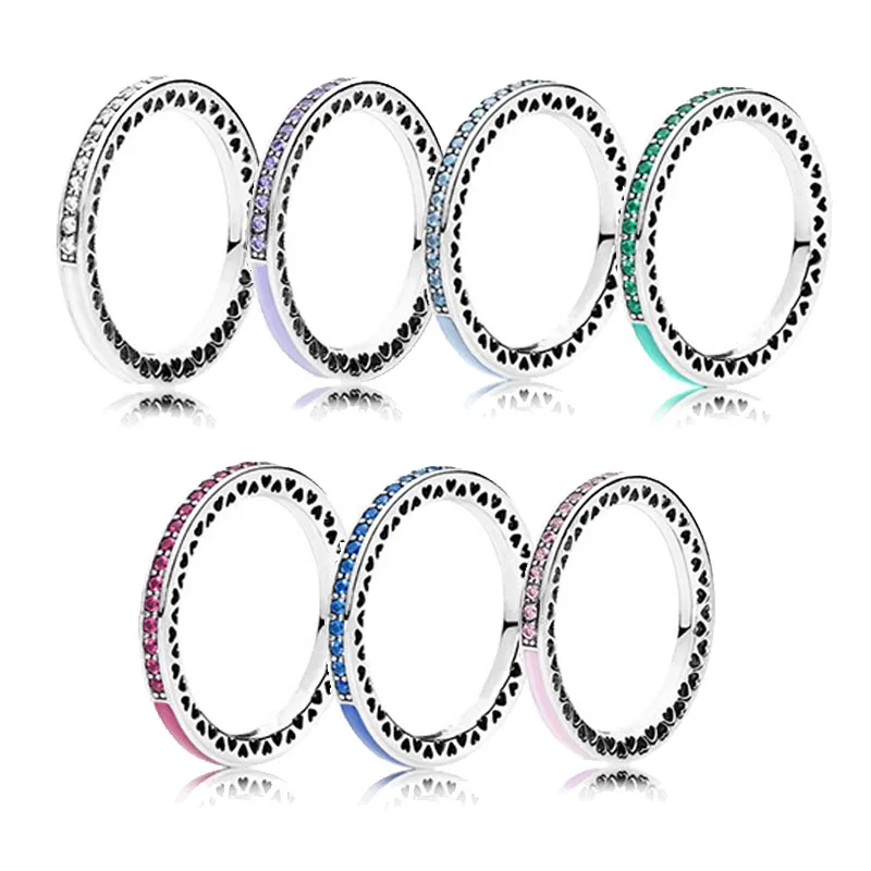 2019 New 925 Sterling Silver Heart 7 Colors Rainbow Ring For Women Wedding Party DIY Pans Jewelry Birthday Gift
2019 New 925 Sterling Silver Heart 7 Colors Rainbow Ring For Women Wedding Party DIY Pans Jewelry Birthday Gift