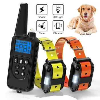 800m Electric Dog Training Collar Pet Remote Control Waterproof Rechargeable with LCD Display for All Size Shock Vibration Sound
800m Electric Dog Training Collar Pet Remote Control Waterproof Rechargeable with LCD Display for All Size Shock Vibration Sound