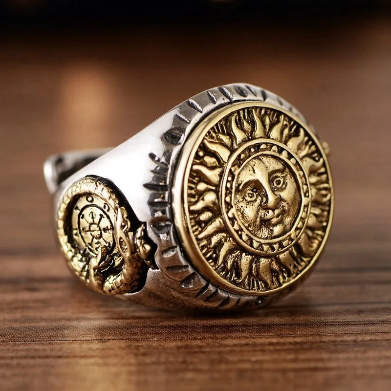 S925 Silver Rings Men Sunflower Smiling Face Signet Rings Trend Vintage Opening Resizable Anel Masculino Jewelry Dropshipping
S925 Silver Rings Men Sunflower Smiling Face Signet Rings Trend Vintage Opening Resizable Anel Masculino Jewelry Dropshipping