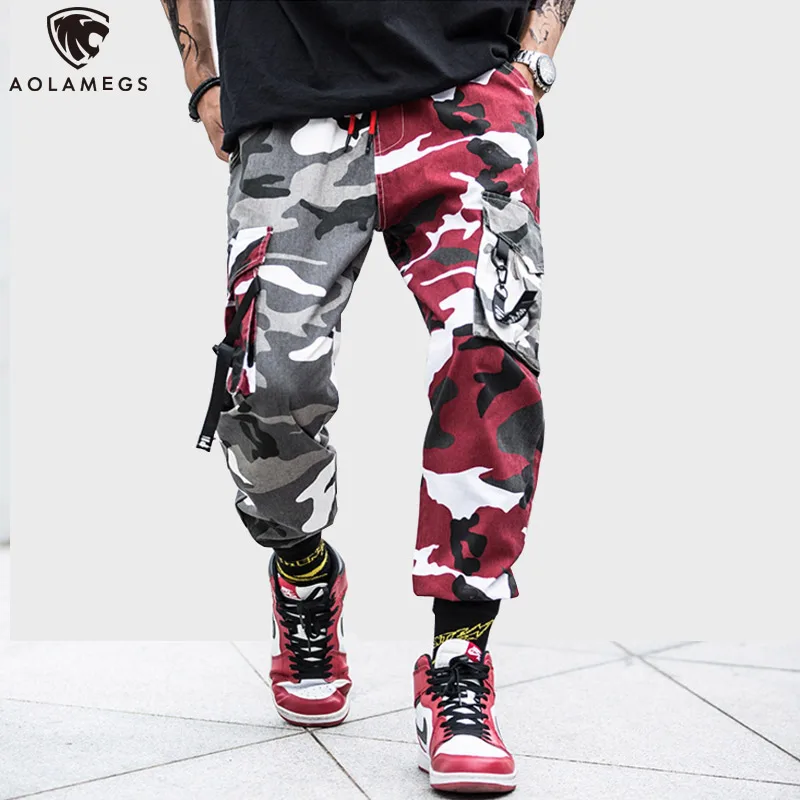Aolamegs Men Pants Color Block Sweatpants Drawstring Elastic Waist Patchwork Cargo Style Casual Pants High Street Streetwear
Aolamegs Men Pants Color Block Sweatpants Drawstring Elastic Waist Patchwork Cargo Style Casual Pants High Street Streetwear
