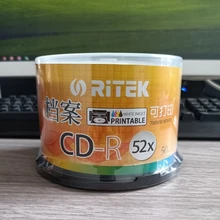 Ritek CD-R Blank disks Recordable 700MB 80MIN 52X 50 Disc Printable free shipping
Ritek CD-R Blank disks Recordable 700MB 80MIN 52X 50 Disc Printable free shipping