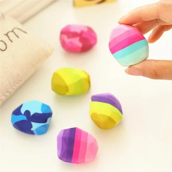 Kawaii Colorful Stone Shape Eraser Soft Irregular Shape Rock Rubber Pencil Erasers Student Stationery School Correction Supply
Kawaii Colorful Stone Shape Eraser Soft Irregular Shape Rock Rubber Pencil Erasers Student Stationery School Correction Supply
