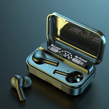 New TWS Bluetooth Wireless 5.0 Earphone LED Power Display Touch Control Earphone Stereo With Mic Headsets 2000mah Charging Box