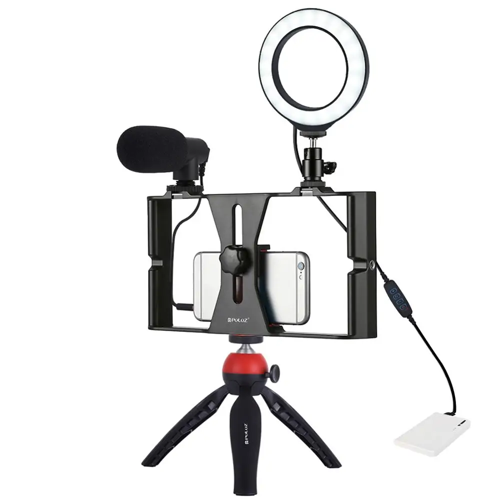 Professional Smartphone Vlogging Rig Set Professional Kit LED Ring Light+Microphone+Tripod Phone Stand Fit For Phones/Camera CSV
Professional Smartphone Vlogging Rig Set Professional Kit LED Ring Light+Microphone+Tripod Phone Stand Fit For Phones/Camera CSV
