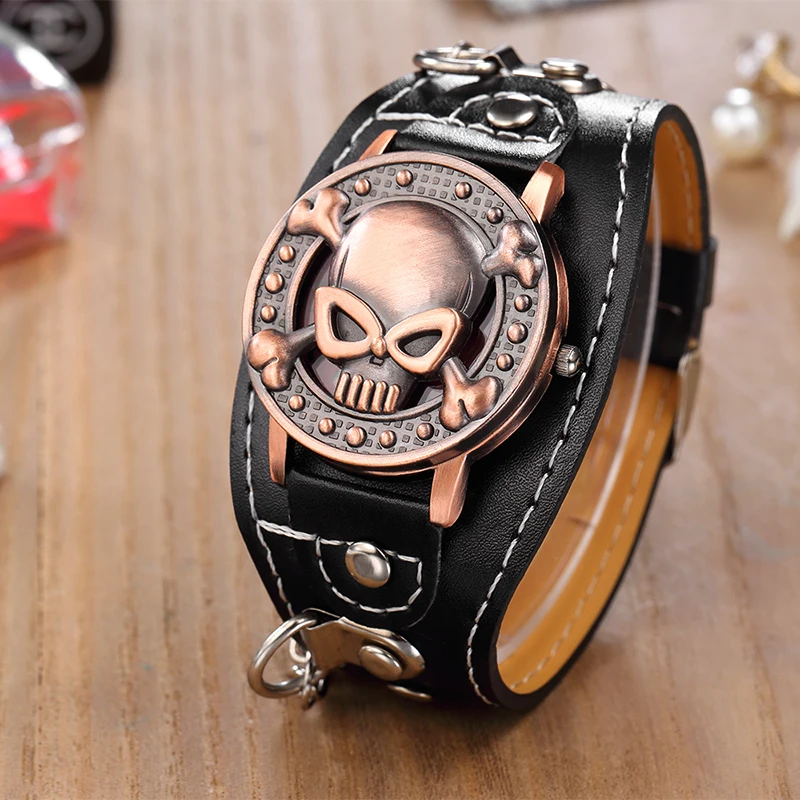 Fashion Steampunk Watches Men Skull Watches O.T.Sea Clamshell Dial Quartz Wristwatches Men Erkek kol saati relogio masculino
Fashion Steampunk Watches Men Skull Watches O.T.Sea Clamshell Dial Quartz Wristwatches Men Erkek kol saati relogio masculino