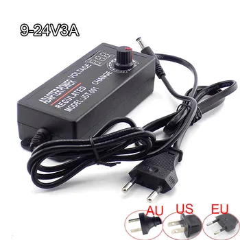 Adjustable Adapter AC 100-220V to DC 9-24V 3A 72W Converter CCTV Camera Power Supply for Led Strip Light 5.5*2.5mm N11
Adjustable Adapter AC 100-220V to DC 9-24V 3A 72W Converter CCTV Camera Power Supply for Led Strip Light 5.5*2.5mm N11