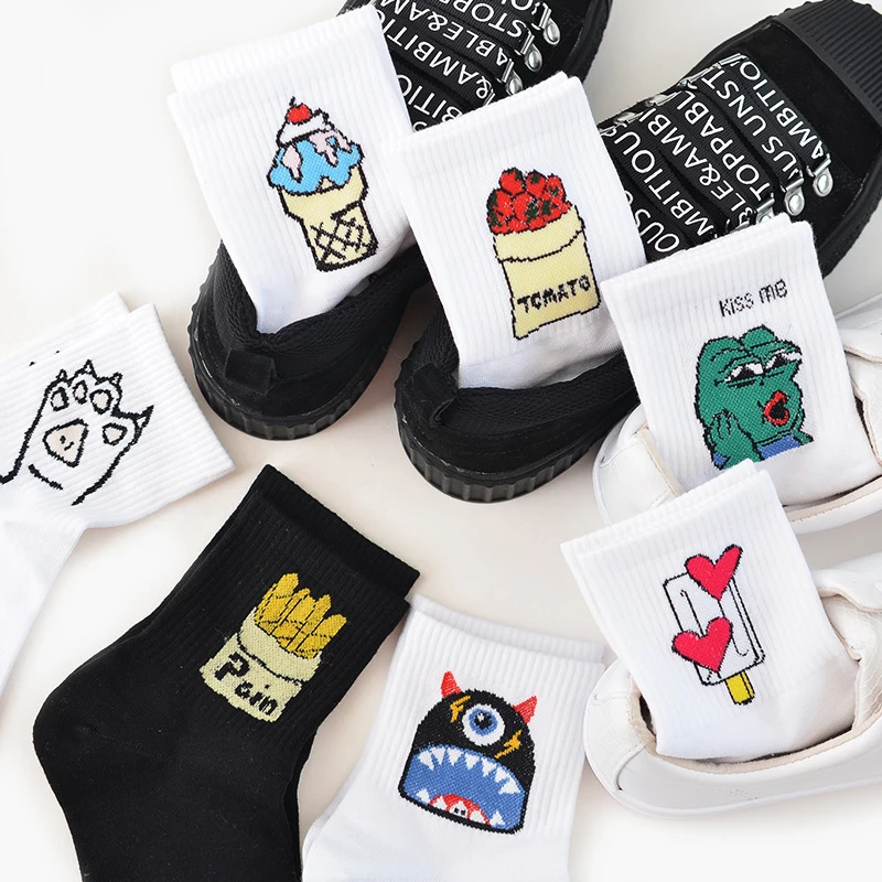 2019 Spring/Summer New Happy Japan South Korea Harajuku Style High Street Funny Socks Cotton Alphabet Women's Socks College Wind
2019 Spring/Summer New Happy Japan South Korea Harajuku Style High Street Funny Socks Cotton Alphabet Women's Socks College Wind