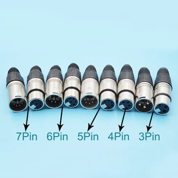 30Pcs Swiss Style 3Pin 4Pin 5Pin 6Pin 7Pin Xlr Amplifier Balance Female Plug Xlr Audio Microphone Connector Male Socket Silver 
30Pcs Swiss Style 3Pin 4Pin 5Pin 6Pin 7Pin Xlr Amplifier Balance Female Plug Xlr Audio Microphone Connector Male Socket Silver