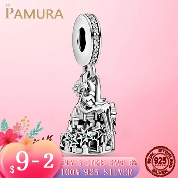

Genuine 925 Sterling Silver Castle Of Magical Dreams Charm Beads Fit Original Pandora Bracelets For Women DIY Jewelry Gift