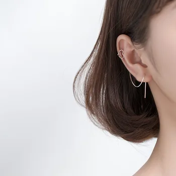 OBEAR Siver Plated Empty Heart-shaped Long Ear Line Ear Clip For Women Wedding Gift Female Earring Jewelry
OBEAR Siver Plated Empty Heart-shaped Long Ear Line Ear Clip For Women Wedding Gift Female Earring Jewelry