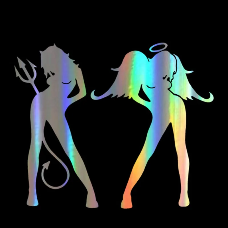 Reflective Sexy ANGEL AND DEVIL Car Stickers Styling Bumper Window for Bmw E46 Cover Scratch Decal Car Accessories KK14*12cm
Reflective Sexy ANGEL AND DEVIL Car Stickers Styling Bumper Window for Bmw E46 Cover Scratch Decal Car Accessories KK14*12cm
