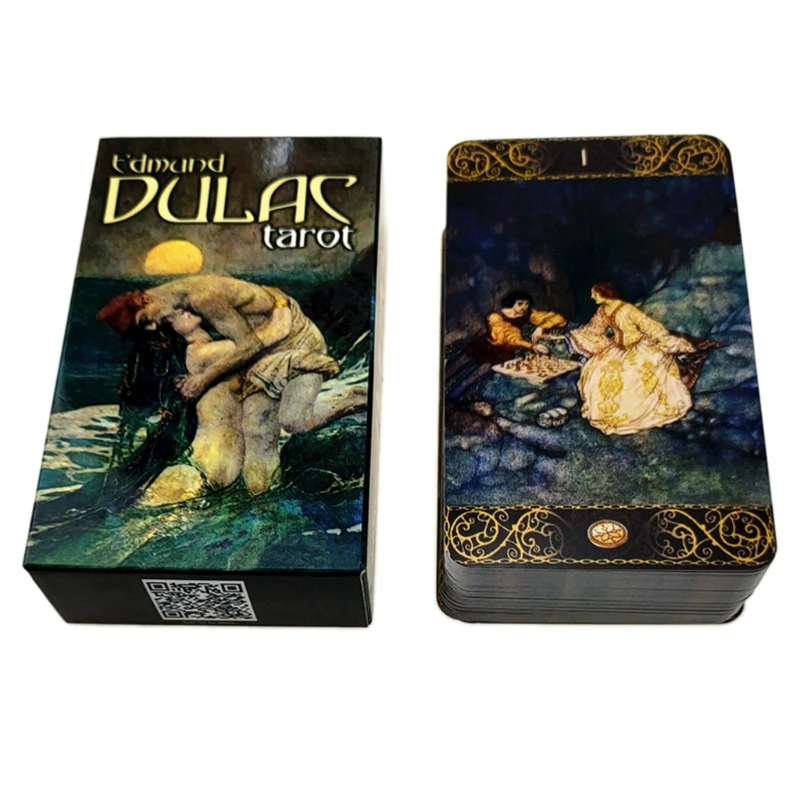 Edmund Dulac Tarots Cards Full English 78-Card Deck Oracle Party Divination Fate Board Game
Edmund Dulac Tarots Cards Full English 78-Card Deck Oracle Party Divination Fate Board Game