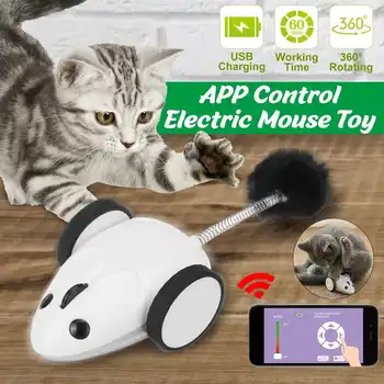 Pet Cat Toy Interactive bluetooth Wireless Remote APP Control Electric Mouse Simulation Toy RC Rat Mice Toy USB Charging
Pet Cat Toy Interactive bluetooth Wireless Remote APP Control Electric Mouse Simulation Toy RC Rat Mice Toy USB Charging