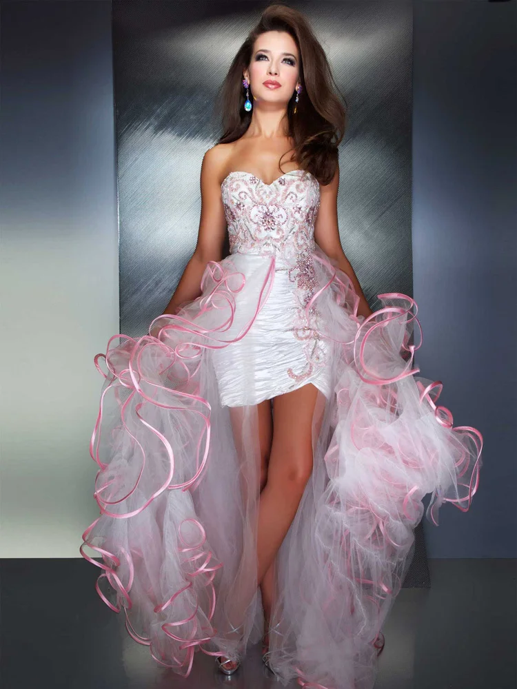2019 Summer Pink/Turquoise Embroidery Rhinestone Front Short Back Long Sparkling Evening Dresses Party Dresses Organza RS-12
2019 Summer Pink/Turquoise Embroidery Rhinestone Front Short Back Long Sparkling Evening Dresses Party Dresses Organza RS-12
