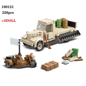 226PCS Military Japanese 180 Truck Building Blocks WW2 Military Army Soldier Figures Weapon parts Bricks Toys for Children Gift
226PCS Military Japanese 180 Truck Building Blocks WW2 Military Army Soldier Figures Weapon parts Bricks Toys for Children Gift
