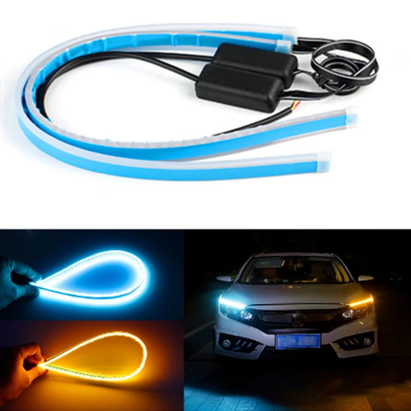 Soft Waterproof Car LED Light 2x Ultrafine DRL Daytime Running Light Tube Guide Car Strip White Red Turn signal Yellow Interior
Soft Waterproof Car LED Light 2x Ultrafine DRL Daytime Running Light Tube Guide Car Strip White Red Turn signal Yellow Interior