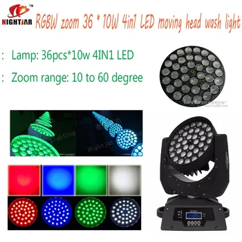 Professional Lighting Events RGBW zoom 36 * 10W 4in1 LED moving head wash Zoom light for stage DJ lighting
Professional Lighting Events RGBW zoom 36 * 10W 4in1 LED moving head wash Zoom light for stage DJ lighting