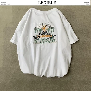 LEGIBLE Summer 2020 Men T shirt Japanese Cotton Casual Loose Tshirt Men Korean Fashion Oversize Men Tshirt 
LEGIBLE Summer 2020 Men T shirt Japanese Cotton Casual Loose Tshirt Men Korean Fashion Oversize Men Tshirt