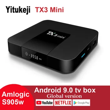 Android 9.0 TV Box Amlogic 2G RAM 16GB ROM 2.4G Wifi Netflix Youtube 4K Google Play Media Player TX3 Mini
Android 9.0 TV Box Amlogic 2G RAM 16GB ROM 2.4G Wifi Netflix Youtube 4K Google Play Media Player TX3 Mini