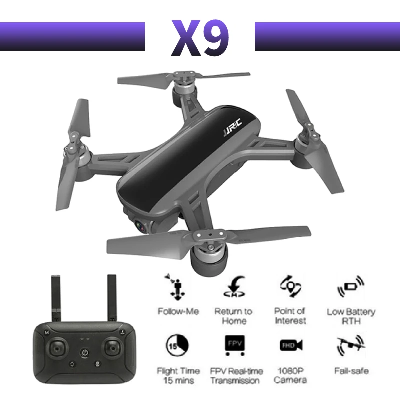 X9 Heron dron Profission Optical Flow Positioning WiFi FPV Brushless 1080P Camera Long battery RC Drone Quadcopter
X9 Heron dron Profission Optical Flow Positioning WiFi FPV Brushless 1080P Camera Long battery RC Drone Quadcopter