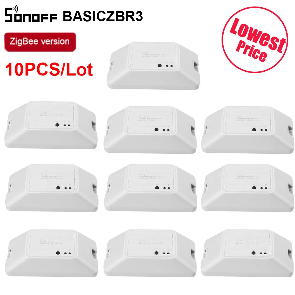 Умный переключатель Itead SONOFF BASICZBR3 Zigbee 3/5/10 шт. модуль DIY беспроводной голосовой