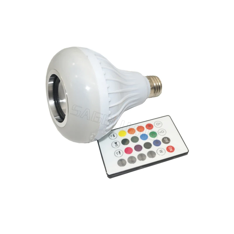 E27 LED Music Bulb Wireless Bluetooth Speaker Bulb Smart RGB RGBW Dimmable Player Audio Light Lamp with 24 Keys Remote Control
E27 LED Music Bulb Wireless Bluetooth Speaker Bulb Smart RGB RGBW Dimmable Player Audio Light Lamp with 24 Keys Remote Control