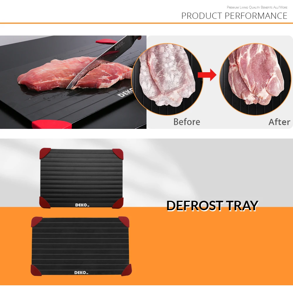 DEKO Magic Fast Defrosting Tray Thawing DEKO Magic Fast Defrosting Tray Thawing