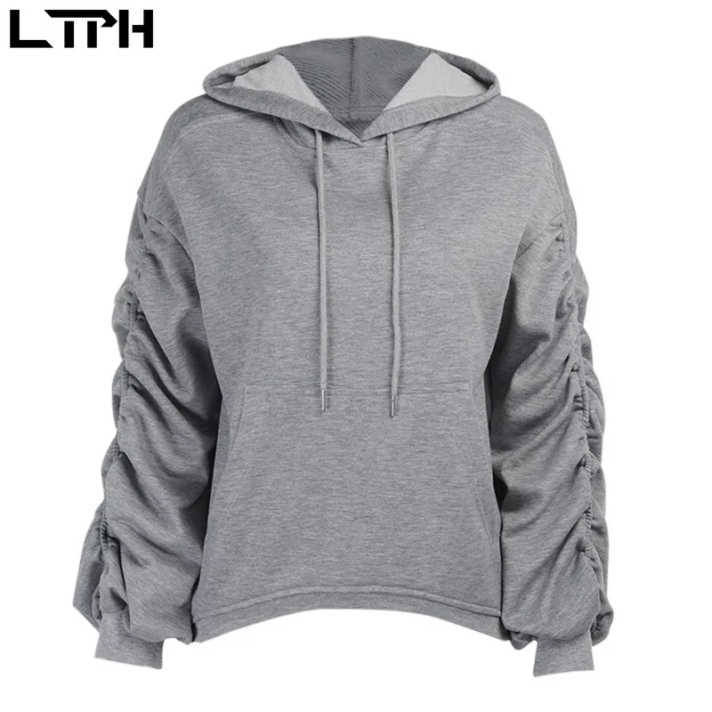 LTPH simple Solid color long sleeve hoodie sweatshirts Fashion design Loose All-match warm Women's hoodies 2020Autumn Winter New
LTPH simple Solid color long sleeve hoodie sweatshirts Fashion design Loose All-match warm Women's hoodies 2020Autumn Winter New