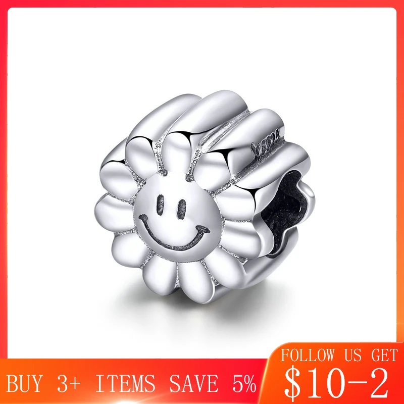 CodeMonkey Authentic 925 Sterling Silver Smile Sunflower Sunny Face Charms Beads fit Original Bracelets DIY Jewelry Making C901
CodeMonkey Authentic 925 Sterling Silver Smile Sunflower Sunny Face Charms Beads fit Original Bracelets DIY Jewelry Making C901