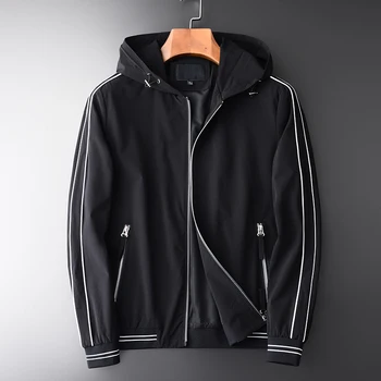 New Autumn Mens Jackets Luxury White Side Edge Hooded Mens Jackets And Coats Plus Size 4xl Contrast Color Rib Male Jackets
New Autumn Mens Jackets Luxury White Side Edge Hooded Mens Jackets And Coats Plus Size 4xl Contrast Color Rib Male Jackets