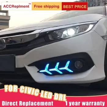 LED Daytime Running Lights For Honda Civic 2016-2019 High brightness LED DRL guide LED Fog light With Turn Signal Light
LED Daytime Running Lights For Honda Civic 2016-2019 High brightness LED DRL guide LED Fog light With Turn Signal Light