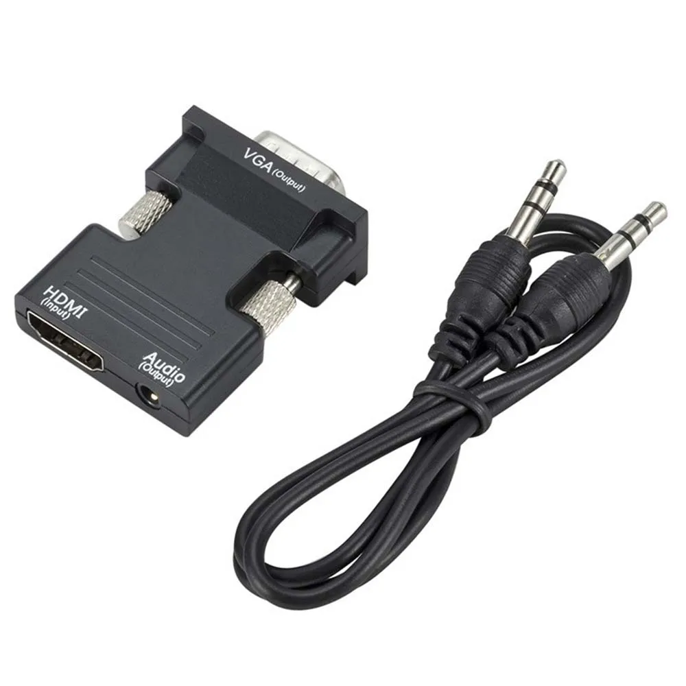 YuBeter 1080P HDMI to VGA Adapter Converter Digital To Analog With Audio Video Converter Cable for PC TV Box Projector Laptop
YuBeter 1080P HDMI to VGA Adapter Converter Digital To Analog With Audio Video Converter Cable for PC TV Box Projector Laptop