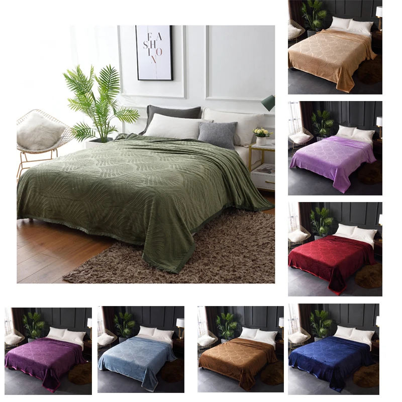 200x220cm Winter Blanket Single Bed Quilt Green Purple Blue Solid Color Flannel Blanket Thick Warm Soft Throw Blankets To Sofa 
200x220cm Winter Blanket Single Bed Quilt Green Purple Blue Solid Color Flannel Blanket Thick Warm Soft Throw Blankets To Sofa