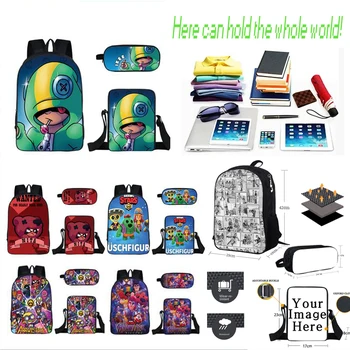 Hot Sale Cartoon Brawled Stars Kids Backpack Kindergarten School Bag brawled Children Printing Backpack Girls Boys Mochila gift
Hot Sale Cartoon Brawled Stars Kids Backpack Kindergarten School Bag brawled Children Printing Backpack Girls Boys Mochila gift