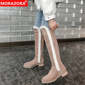 MORAZORA 2020 large size 34-42 winter fashion knee high boots low heel round toe high qaulity women brand boots
MORAZORA 2020 large size 34-42 winter fashion knee high boots low heel round toe high qaulity women brand boots