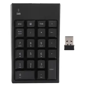 2.4G USB Wireless Numeric Keypad Portable 22 Keys Mini Number Keyboard lug and play for Laptop Notebook
2.4G USB Wireless Numeric Keypad Portable 22 Keys Mini Number Keyboard lug and play for Laptop Notebook