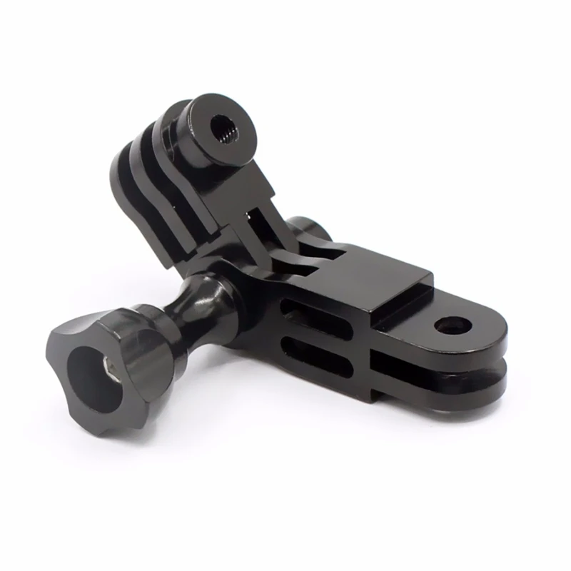 

CNC Aluminium alloy Three-Way Pivot Arm Mount Adapter for GOPRO Hero 1 2 3 3+ 4 5 Session/Xiaomi Yi/SJ/GitUp Sport Camera Black