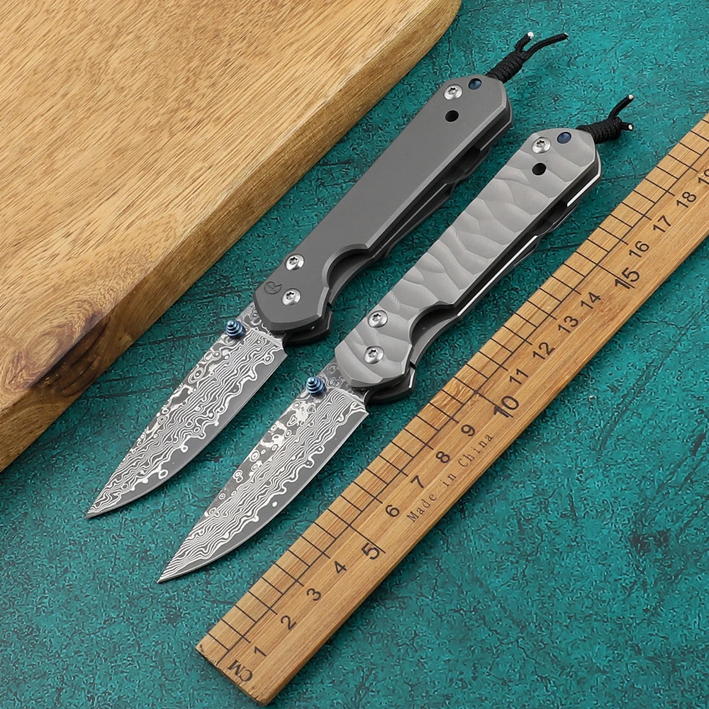 Damascus steel folding knife titanium alloy handle outdoor tool EDC hunting pocket survival tool
Damascus steel folding knife titanium alloy handle outdoor tool EDC hunting pocket survival tool
