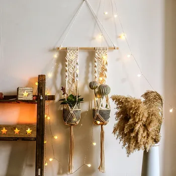 Bohemian Style Hanging Basket Handmade Macrame Plant Pot Tray Plant Pot Hanger Macrame Plant Hanger Plant Hanging For Garden27
Bohemian Style Hanging Basket Handmade Macrame Plant Pot Tray Plant Pot Hanger Macrame Plant Hanger Plant Hanging For Garden27