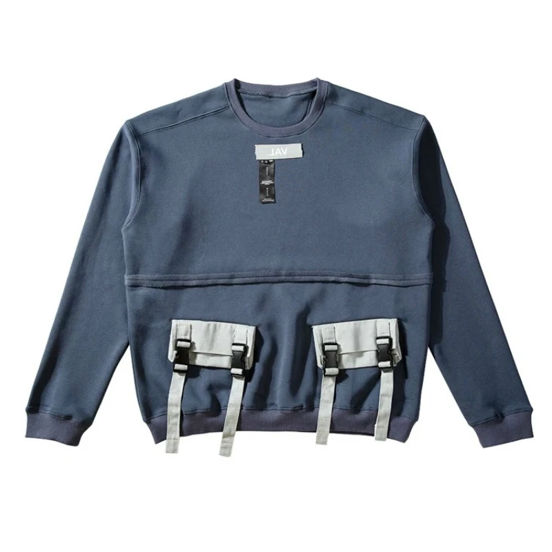 Buckled Pocket Crewneck Fleece Sweatshirt Hip Hop Oversized Fit Distressed Pullover
Buckled Pocket Crewneck Fleece Sweatshirt Hip Hop Oversized Fit Distressed Pullover