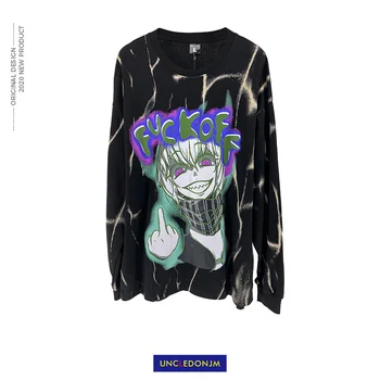 UNCLEDONJM Cartoon Retro Graffiti Long-Sleeved T-shirt Men's Hiphop Rap Cool Tops men t shirt harajuku AD-2055
UNCLEDONJM Cartoon Retro Graffiti Long-Sleeved T-shirt Men's Hiphop Rap Cool Tops men t shirt harajuku AD-2055