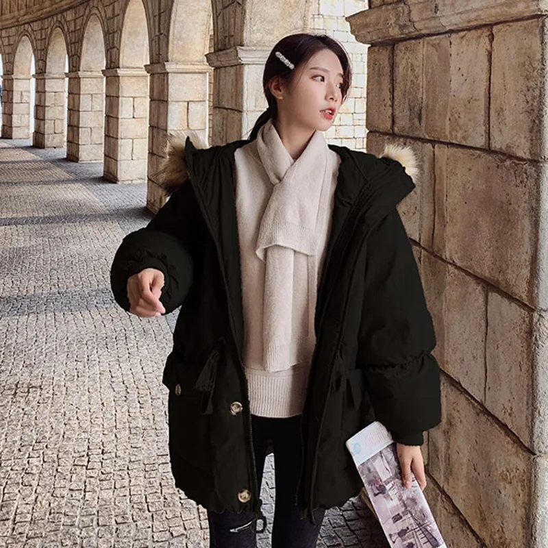 Photo Shoot CHIC Elegant Khaki Mid-length Hooded Fur Collar Lantern Sleeve Drawstring Waist Hugging Single Breasted Cotton-padde
Photo Shoot CHIC Elegant Khaki Mid-length Hooded Fur Collar Lantern Sleeve Drawstring Waist Hugging Single Breasted Cotton-padde